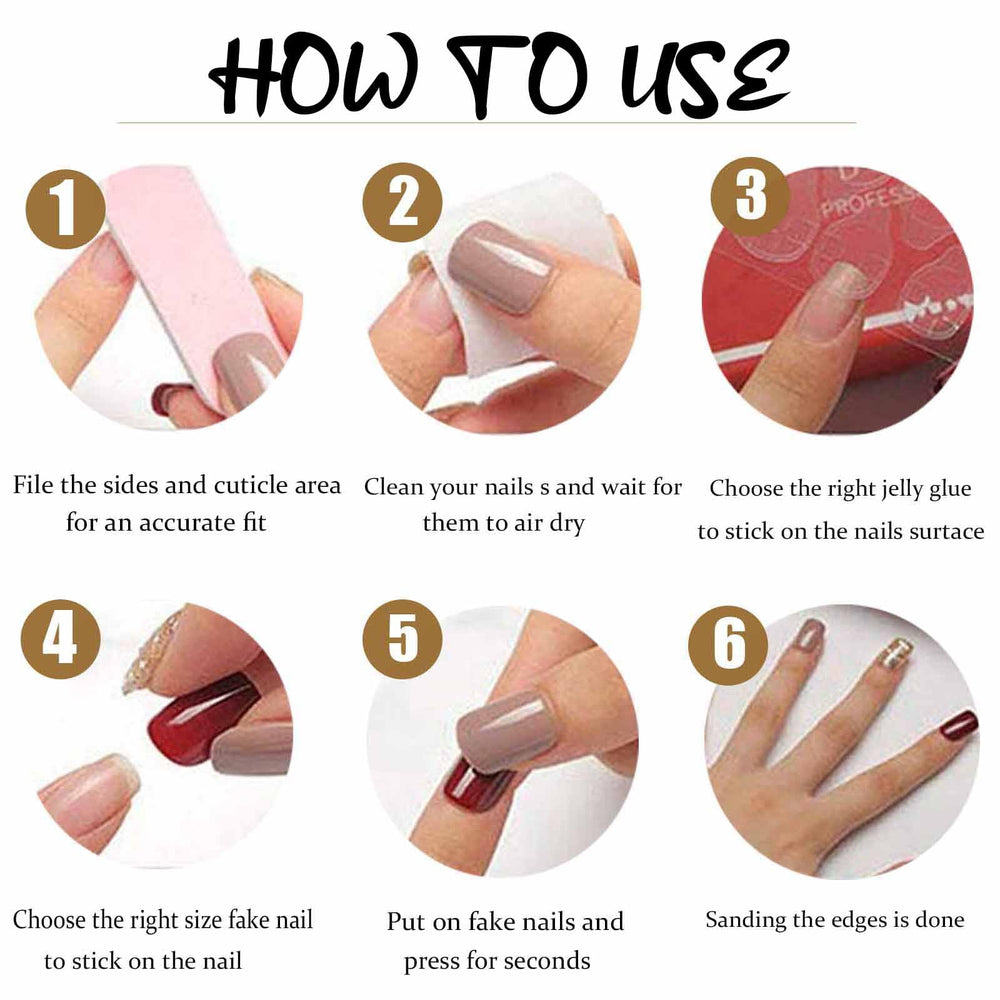 DANMANR French white nails ideal for at-home manicures and events