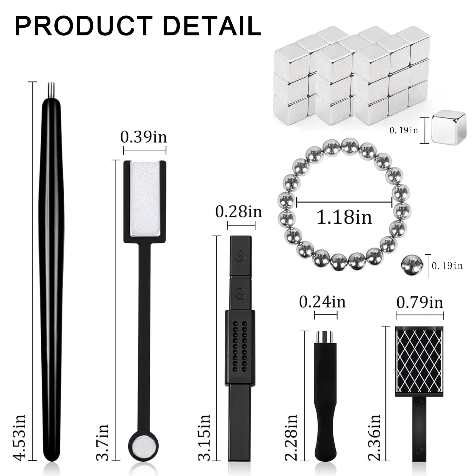 DANNEASY cat eye magnet bead for smooth shimmer lines in nail art.