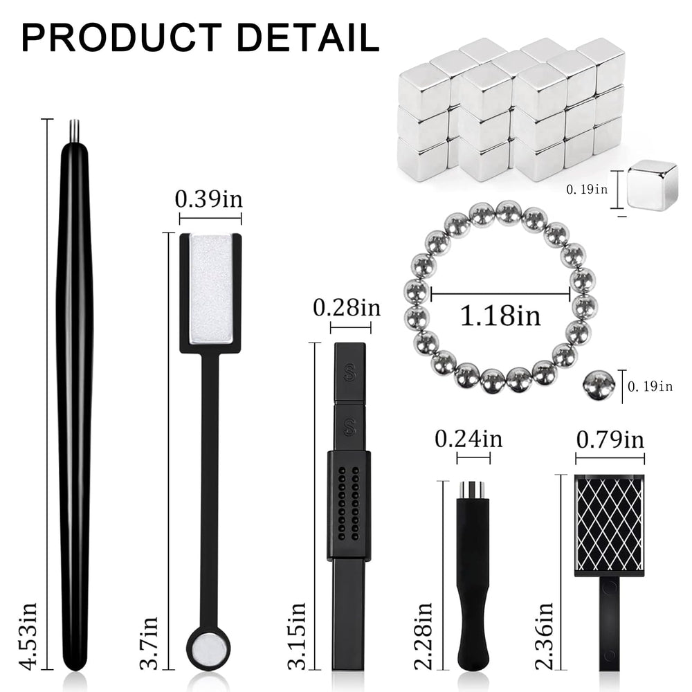 DANNEASY cat eye magnet bead for smooth shimmer lines in nail art.