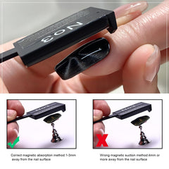 DANNEASY s-shaped magnet stick creates elegant pattern options for nails.