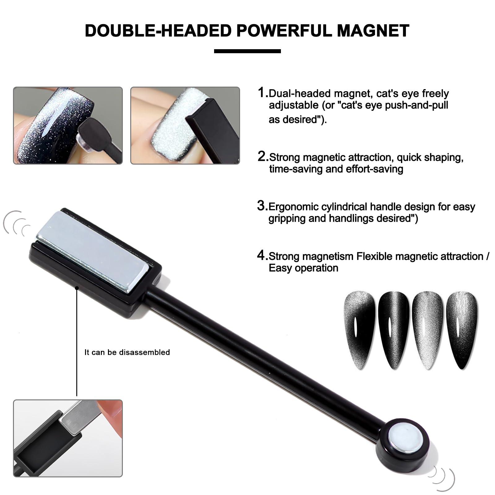 DANNEASY flower magnet nail pen adds decorative flair to designs