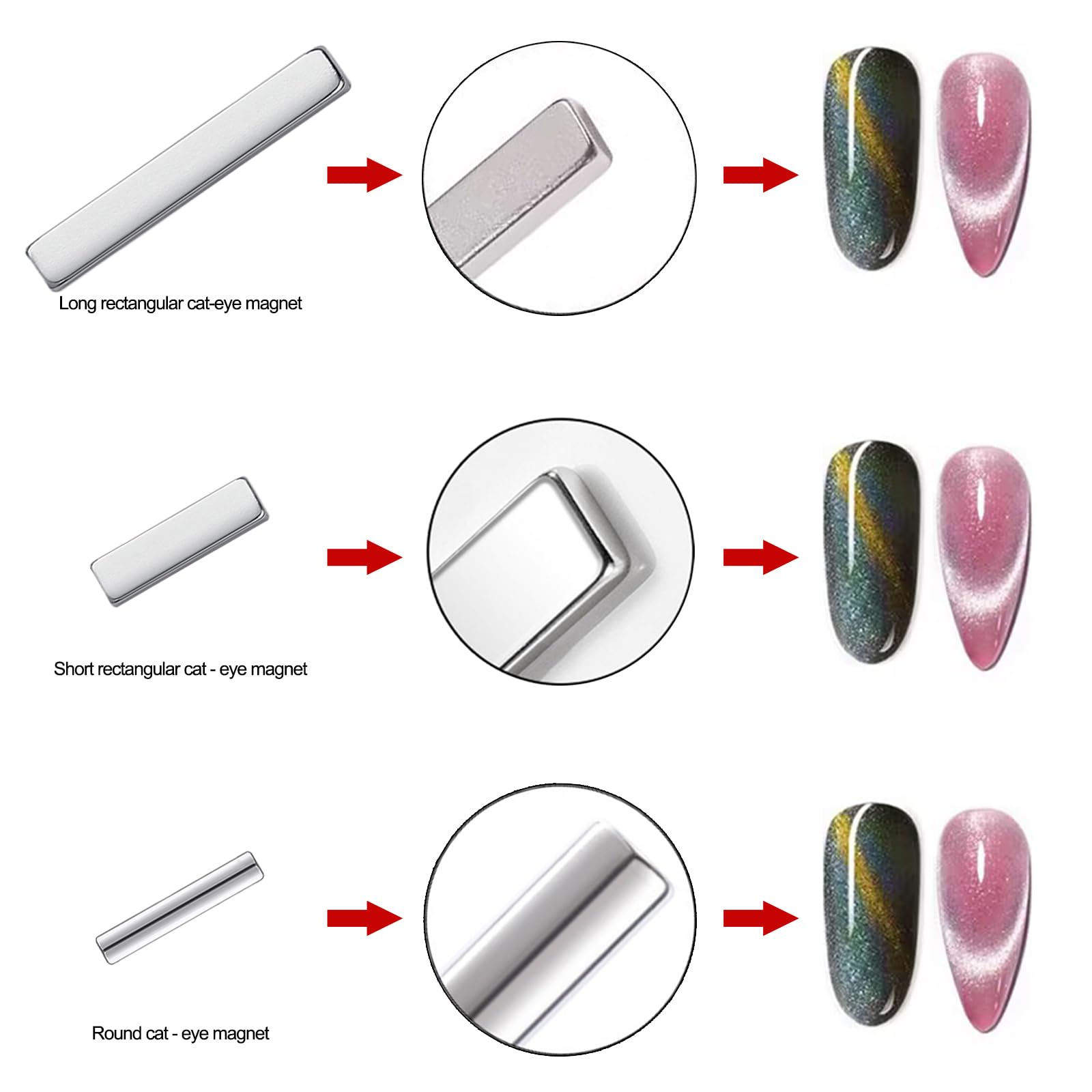 DANNEASY magnetic beads display highlights gradient and texture effects in seconds