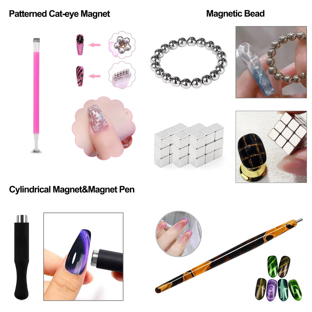 DANNEASY magnetic pen tool set for quick cat eye accents