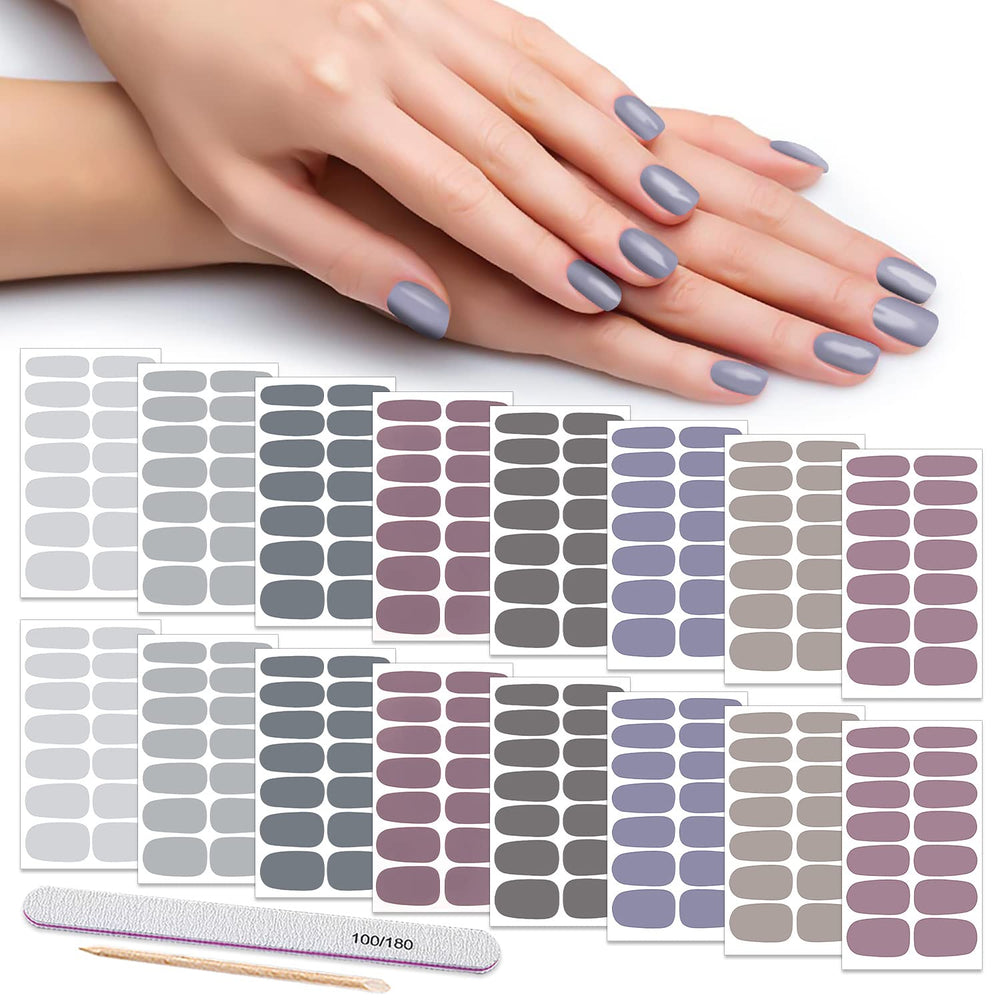 DANNEASY nail wrap packaging shows 16 sheets and file for easy at-home manicure