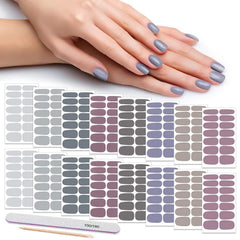DANNEASY nail wrap packaging shows 16 sheets and file for easy at-home manicure