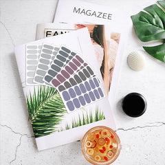 DANNEASY gray solid color swatches for quick at-home nail art inspiration