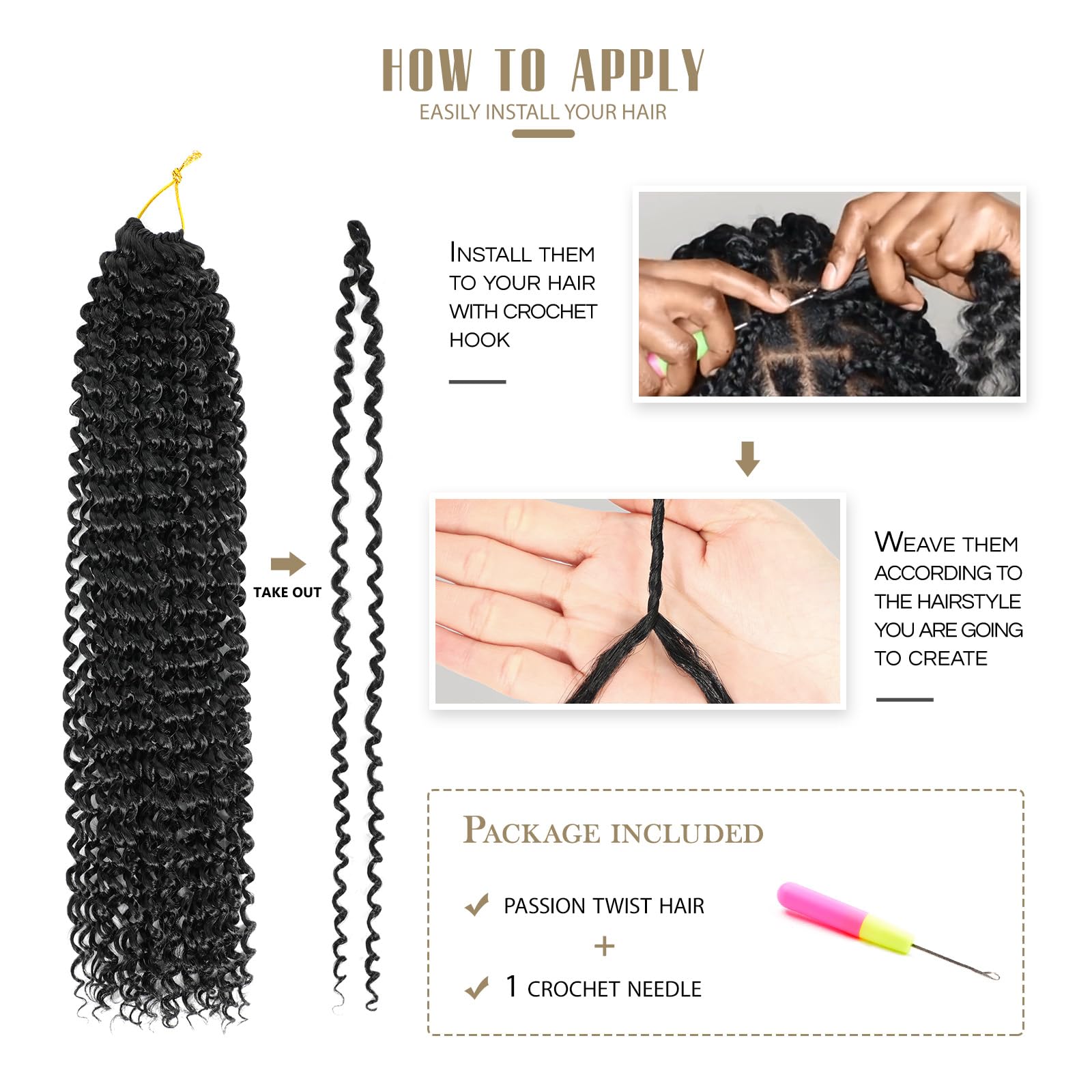Dansama Passion Twist hair fibers appear lightweight and durable for long-lasting styles.