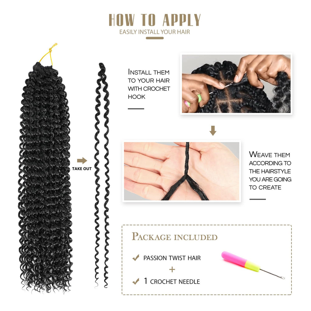 Dansama Passion Twist hair fibers appear lightweight and durable for long-lasting styles.