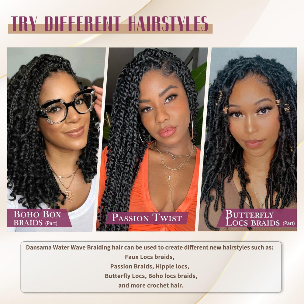 Dansama 6-pack 18-inch bundles ready for long boho braiding looks.