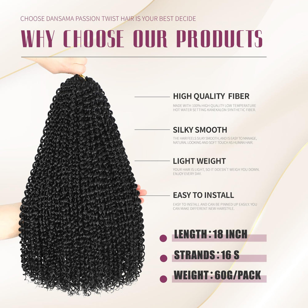 Dansama water wave texture close-up highlights soft, lightweight, itch-free curls.