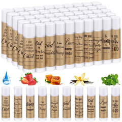 Dansib Christian lip balm bulk-pack tubes ready for gifting at church events.