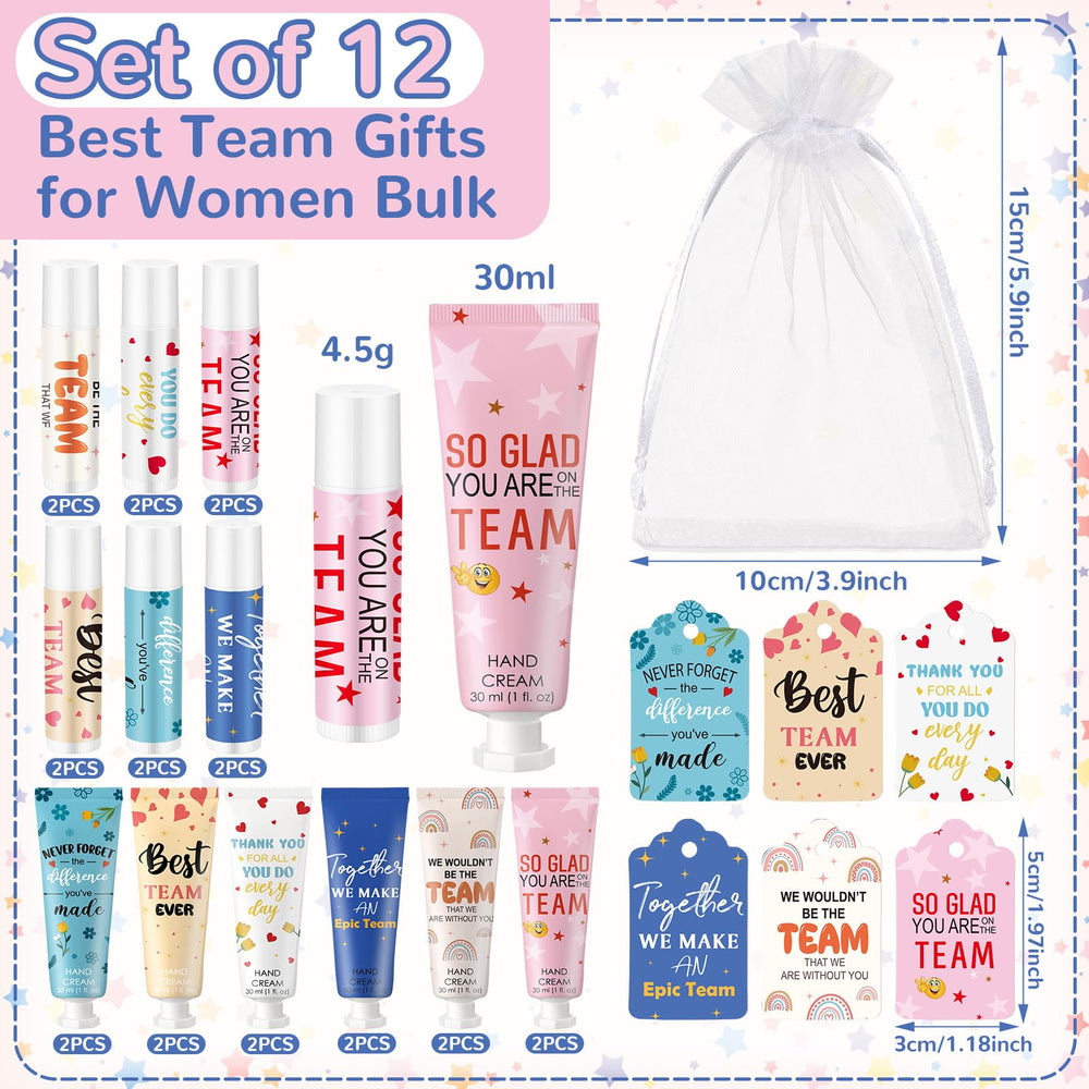 Dansib inspirational-text hand cream and lip balm, perfect for team motivation gifts.