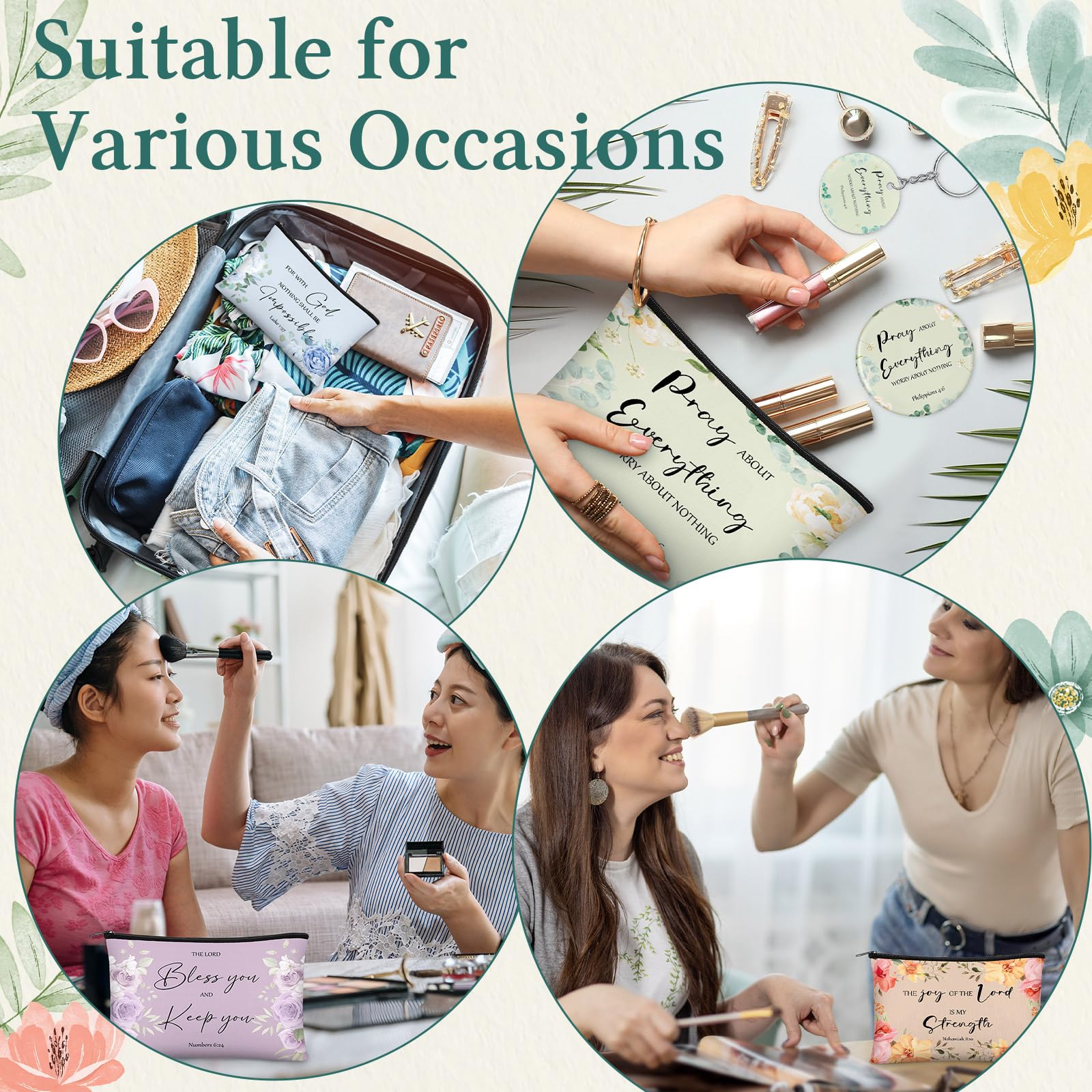 Dansydaisy Inspirational Bible Keychains highlight verse messages for everyday reminders