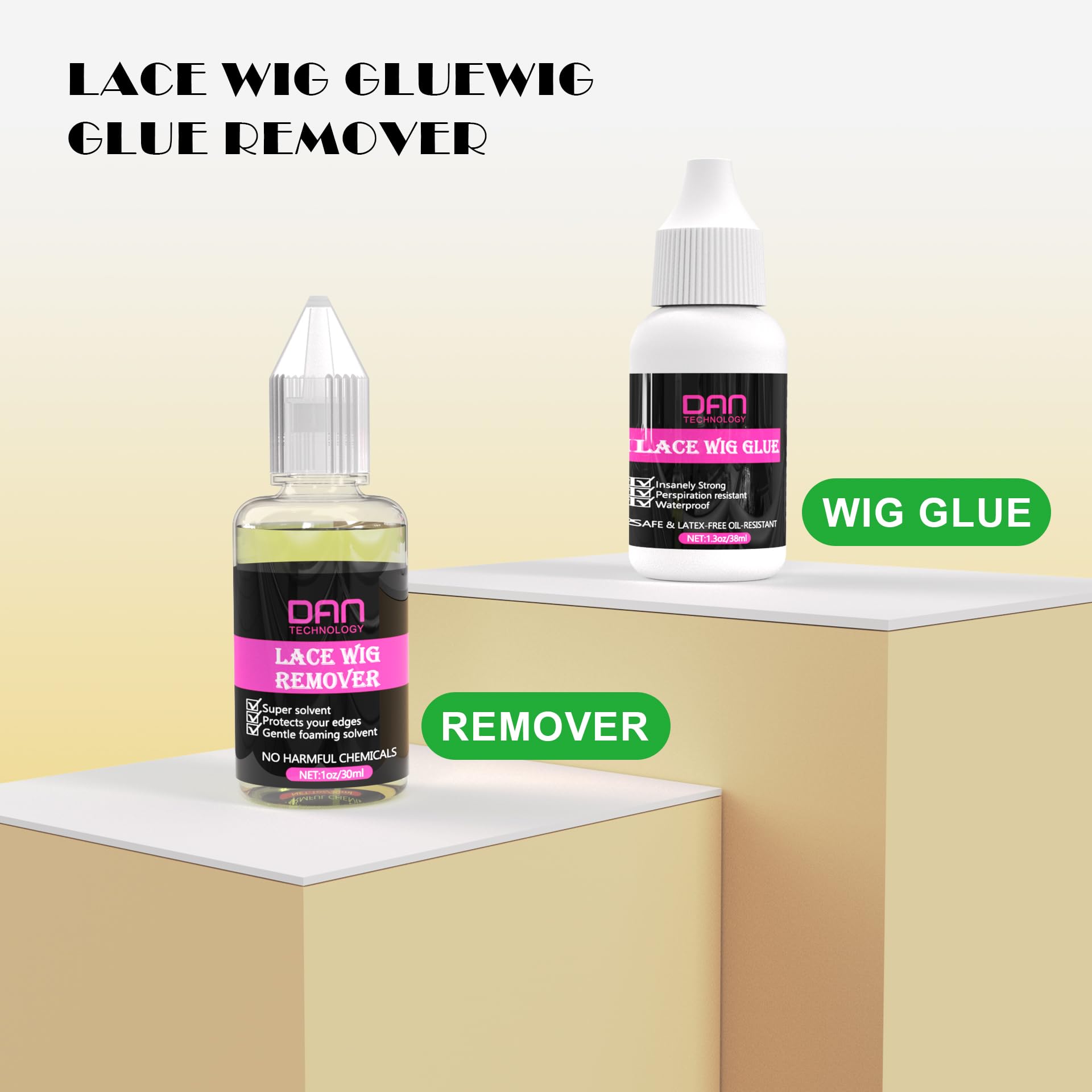 DAN Technology wig installation kit image highlighting secure wig application confidence