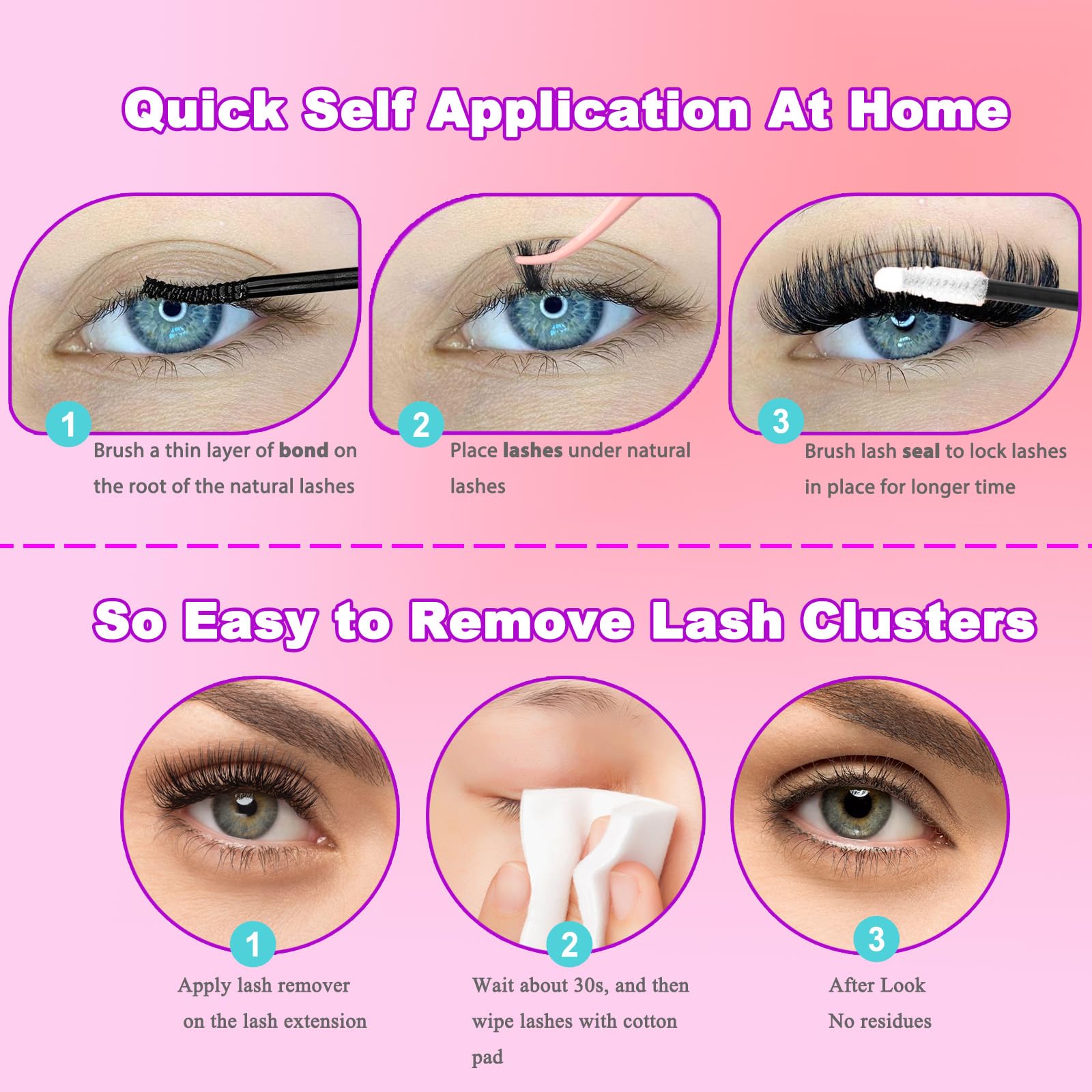 DAODER 640pcs-pack large quantity supports long-term lash styling at home