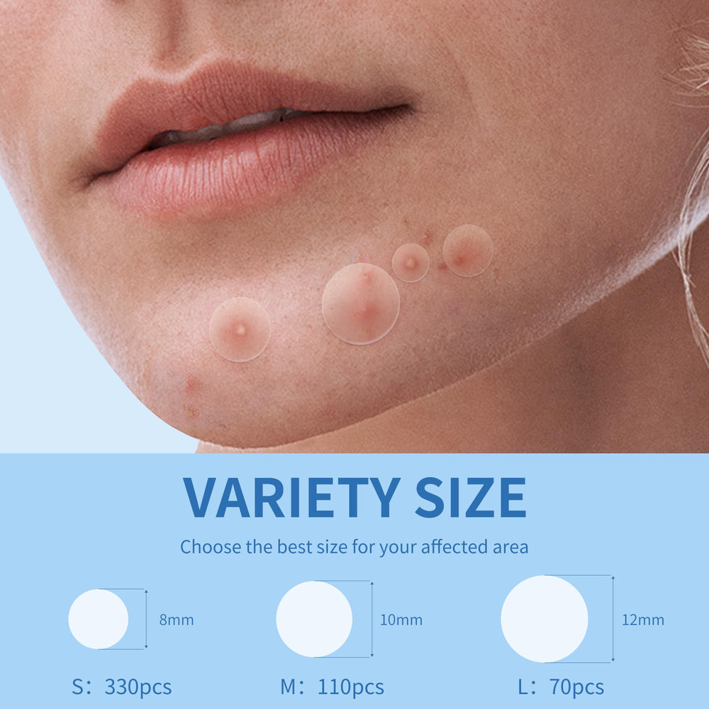 Daolyo pimple patches 12mm pack for larger spots with invisible wear.