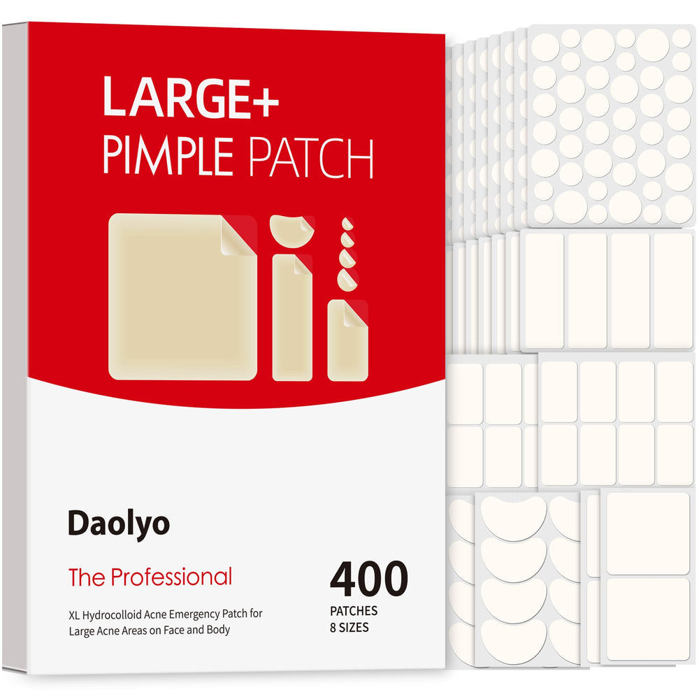 Daolyo round 8mm patch protects small blemishes overnight.