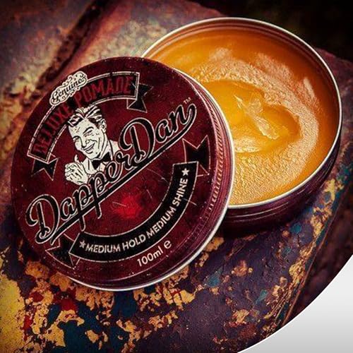 Dapper Dan Deluxe Pomade texture close-up illustrates clean wash-out.
