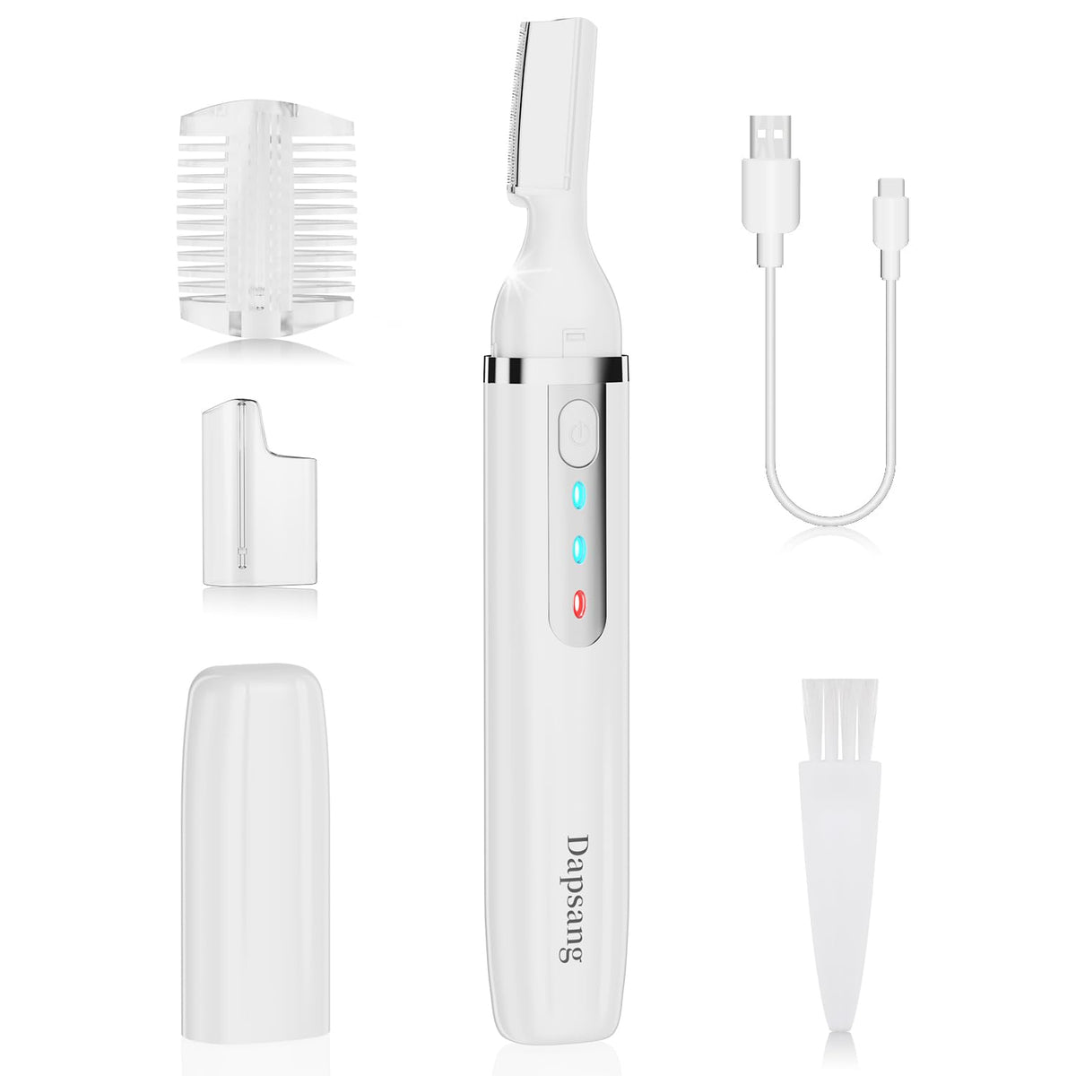 Dapsang Eyebrow Trimmer compact design enables quick, on‑the‑go grooming.
