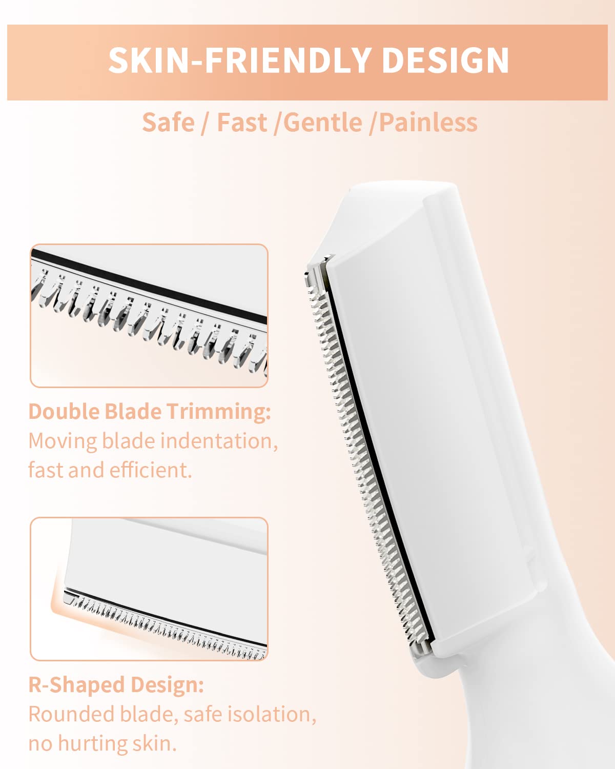 Dapsang Eyebrow Trimmer with LED light aids precise brow shaping.