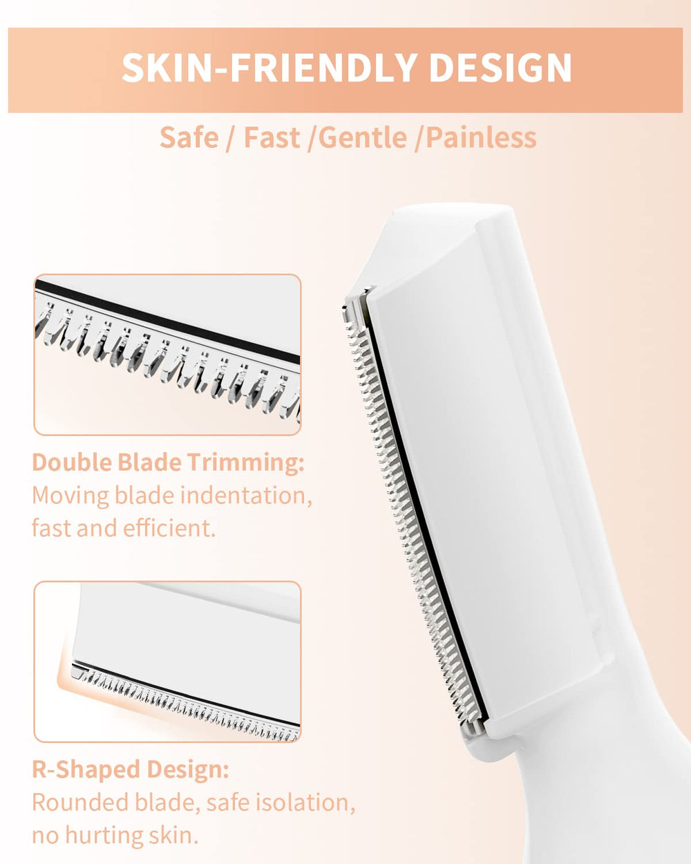 Dapsang Eyebrow Trimmer with LED light aids precise brow shaping.