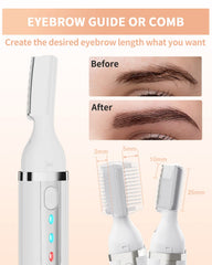 Dapsang Eyebrow Trimmer includes multifunction attachments for brows and facial hair.