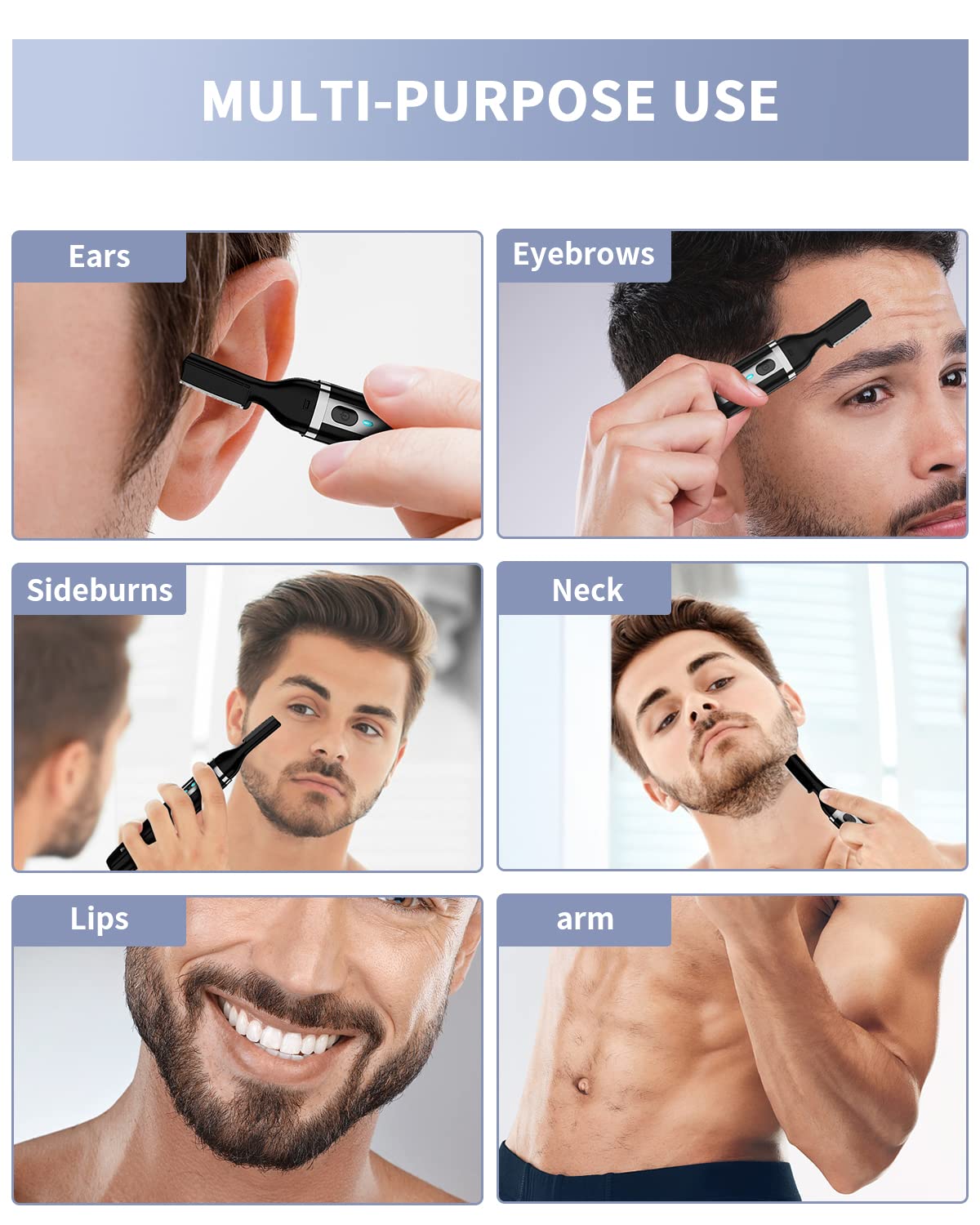 Dapsang Eyebrow Trimmer multifunction kit for brows and facial hair