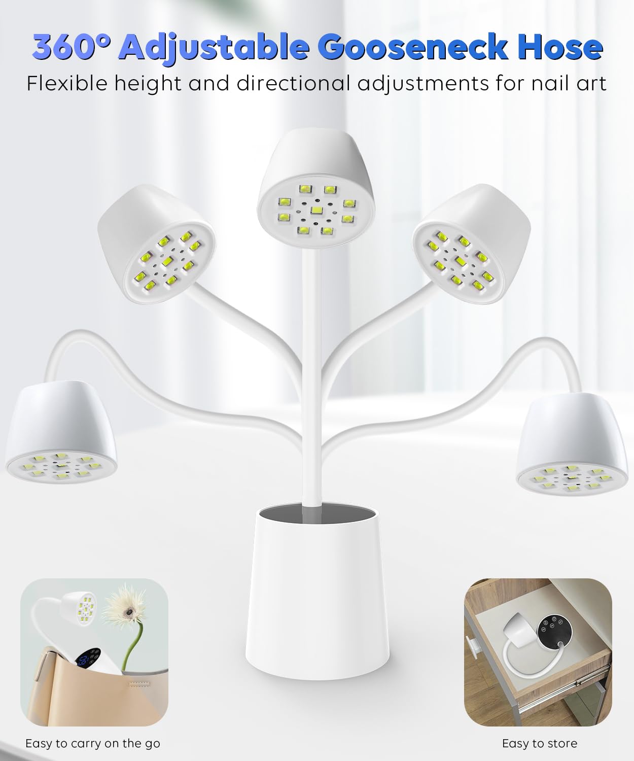 DAQVQ desk-light nail art assist for bright workspace illumination.