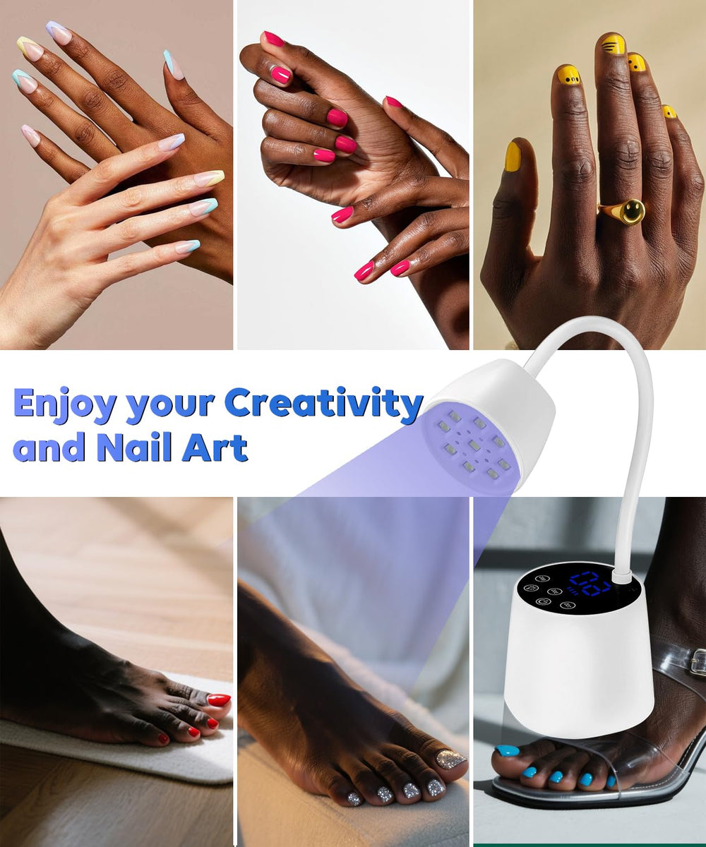 DAQVQ gift-pack nail lamp ideal for birthdays or holidays.