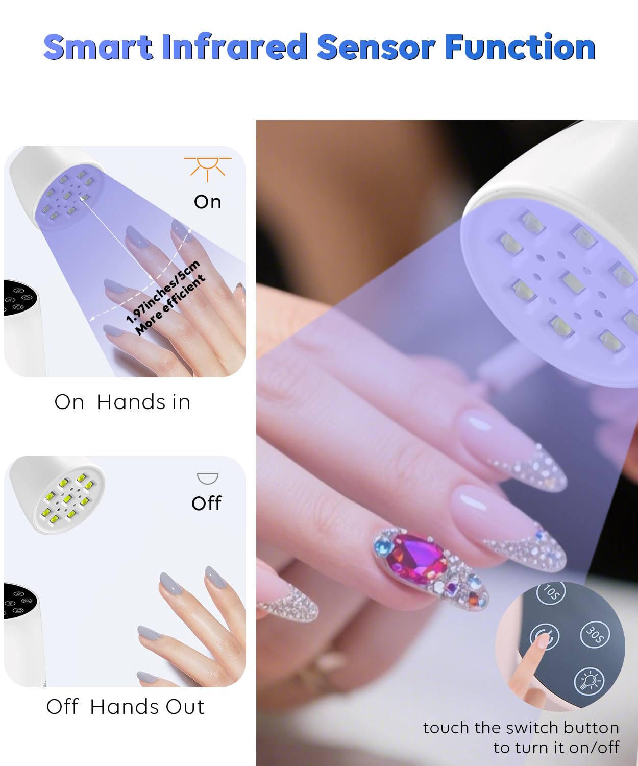 DAQVQ auto-sensor enables hands-free triggering for simple, efficient curing.