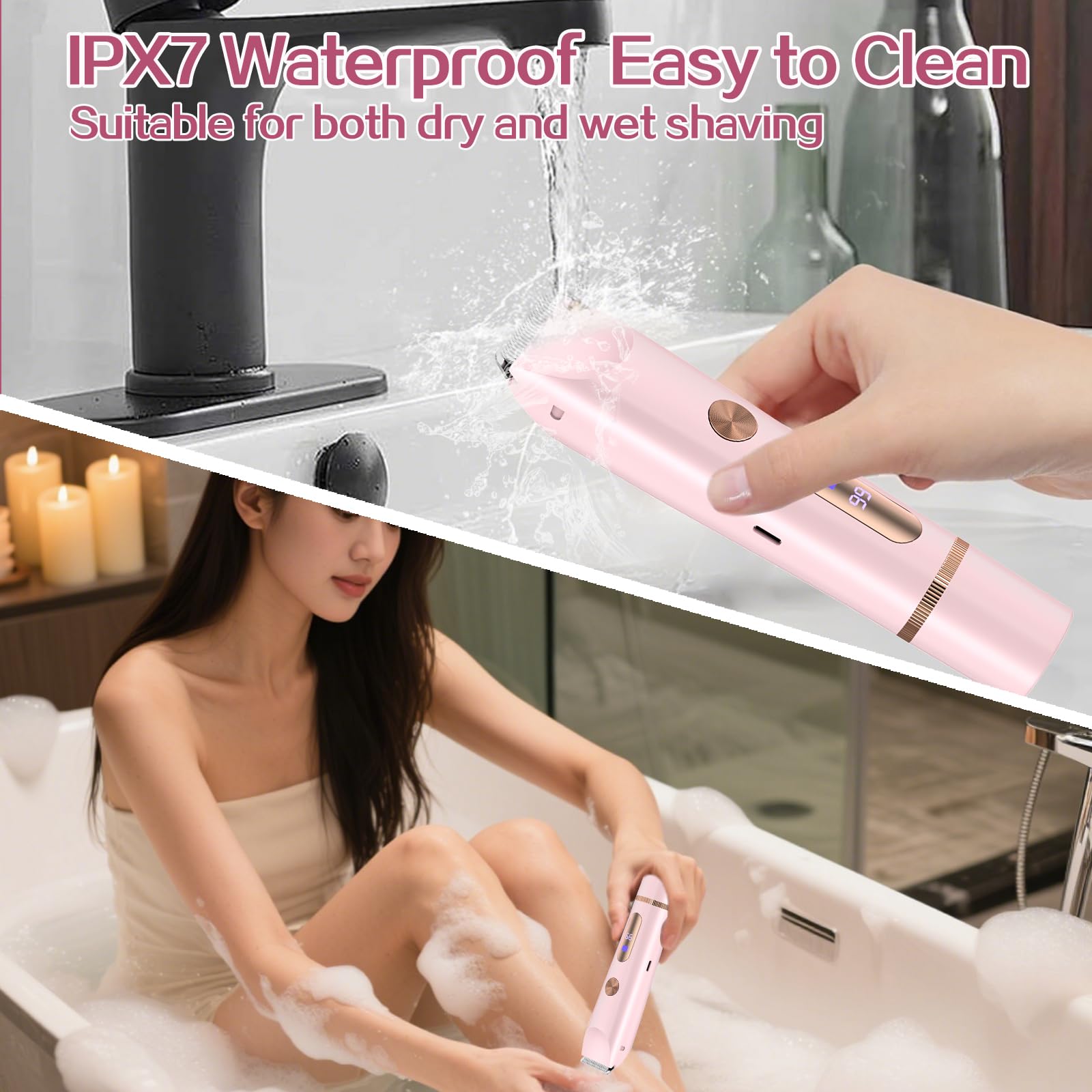 dar darouxiao hypoallergenic ceramic blades provide gentle shave on sensitive skin.