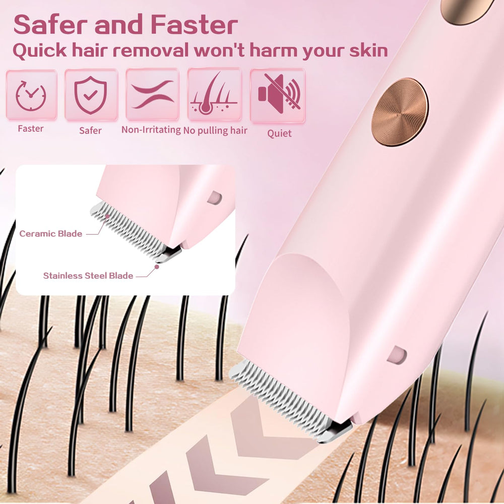 dar darouxiao LED display close-up showing real-time battery status for uninterrupted grooming.