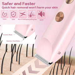 dar darouxiao LED display close-up showing real-time battery status for uninterrupted grooming.