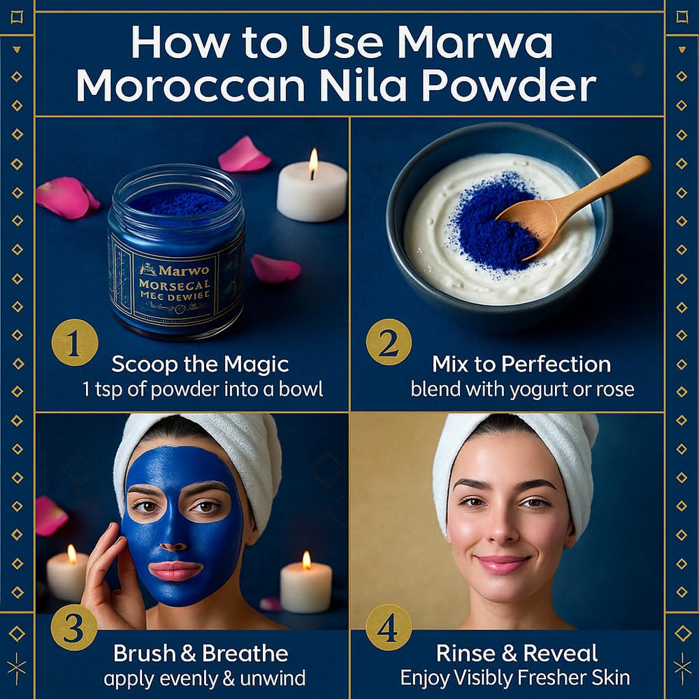 Dar Marwa face mask application demonstrating a quick 5-10 minute ritual