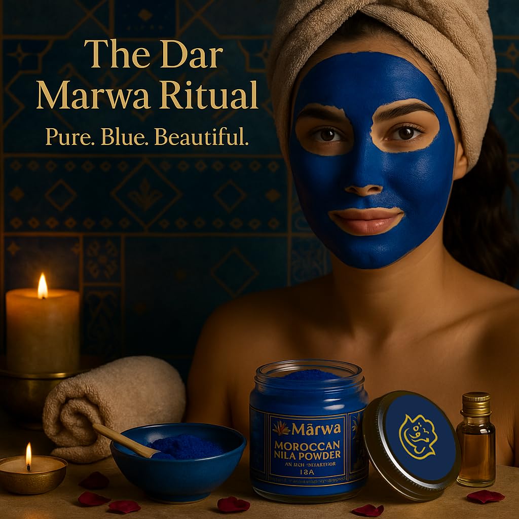 Dar Marwa traditional ritual mix with rose water for glowing skin