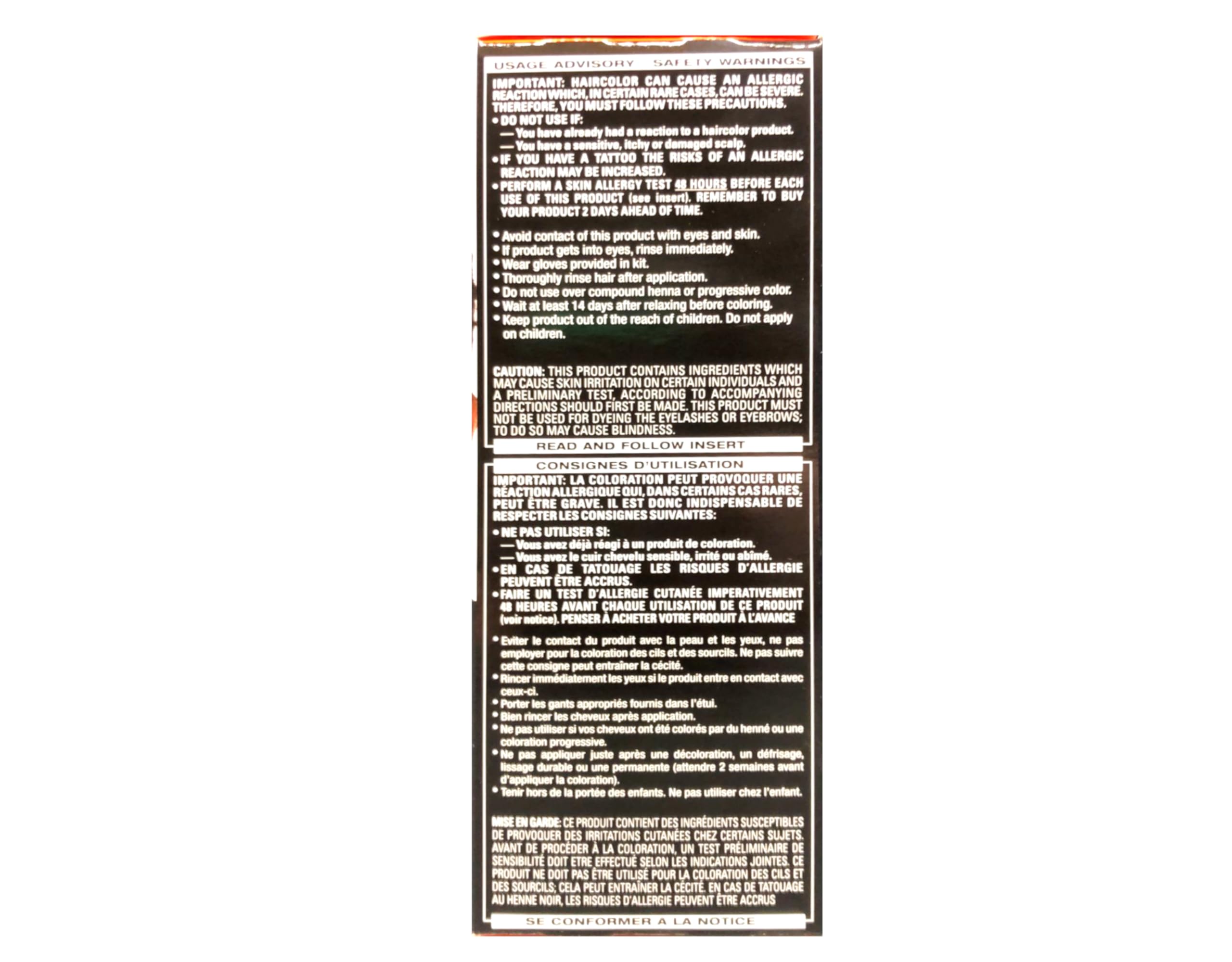 Dark & Natural Color Men Natural Black application steps diagram helps even coverage.