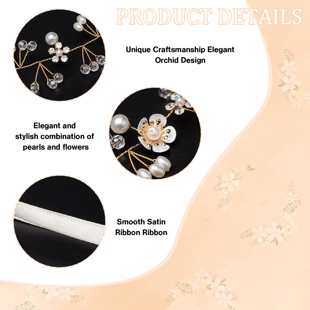 Darlingao adjustable flower headband adapts to different sizes for secure comfort.
