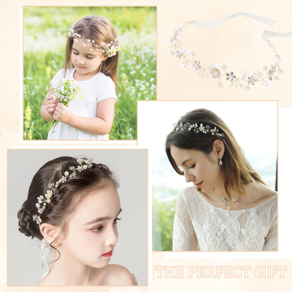 Darlingao gift-ready flower girl crown suitable for birthdays or special occasions.