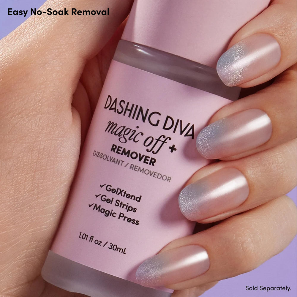 Dashing Diva Desert Quartz removal using Magic Off or oil for gentle take-off