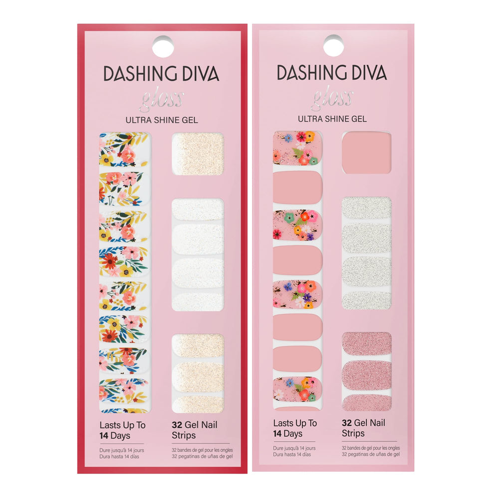 Dashing Diva finished nails showcase glossy gel-like shine.