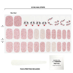 Dashing Diva Gloss Light Show reindeer design detail for festive manicure
