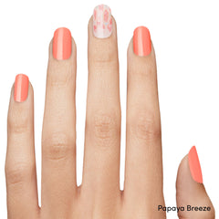 Dashing Diva gloss nail strips closeup showing easy application and smooth fit.