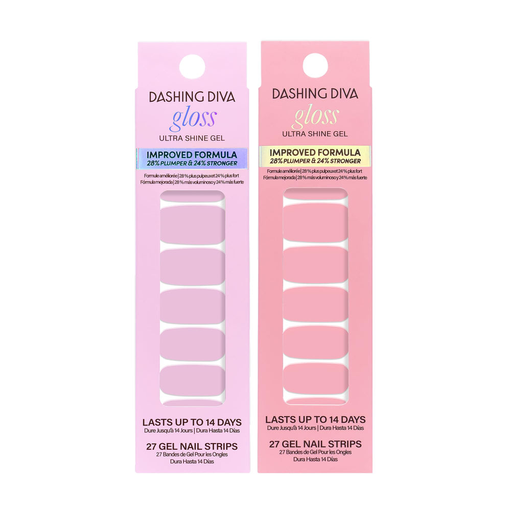 Dashing Diva Gloss Soft Pink bundle offers salon-like, long-lasting color at home.