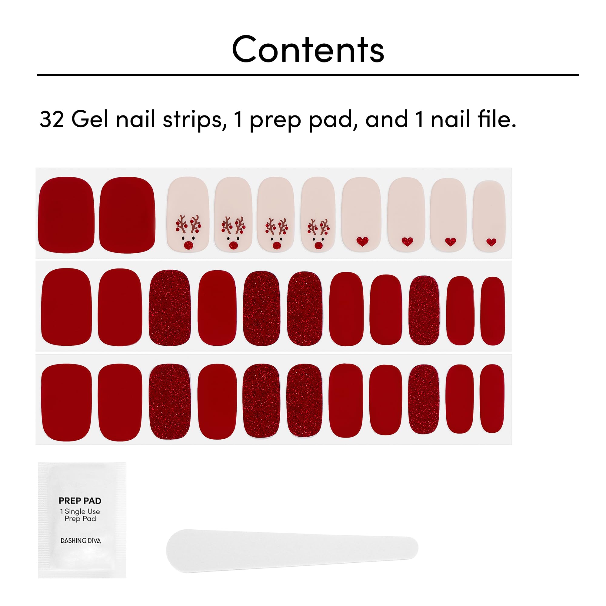 Dashing Diva glossy finish nails show high-shine, durable gel-like look.