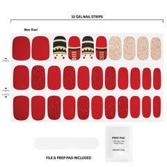 Dashing Diva holiday collection packaging highlighting red and gold details.
