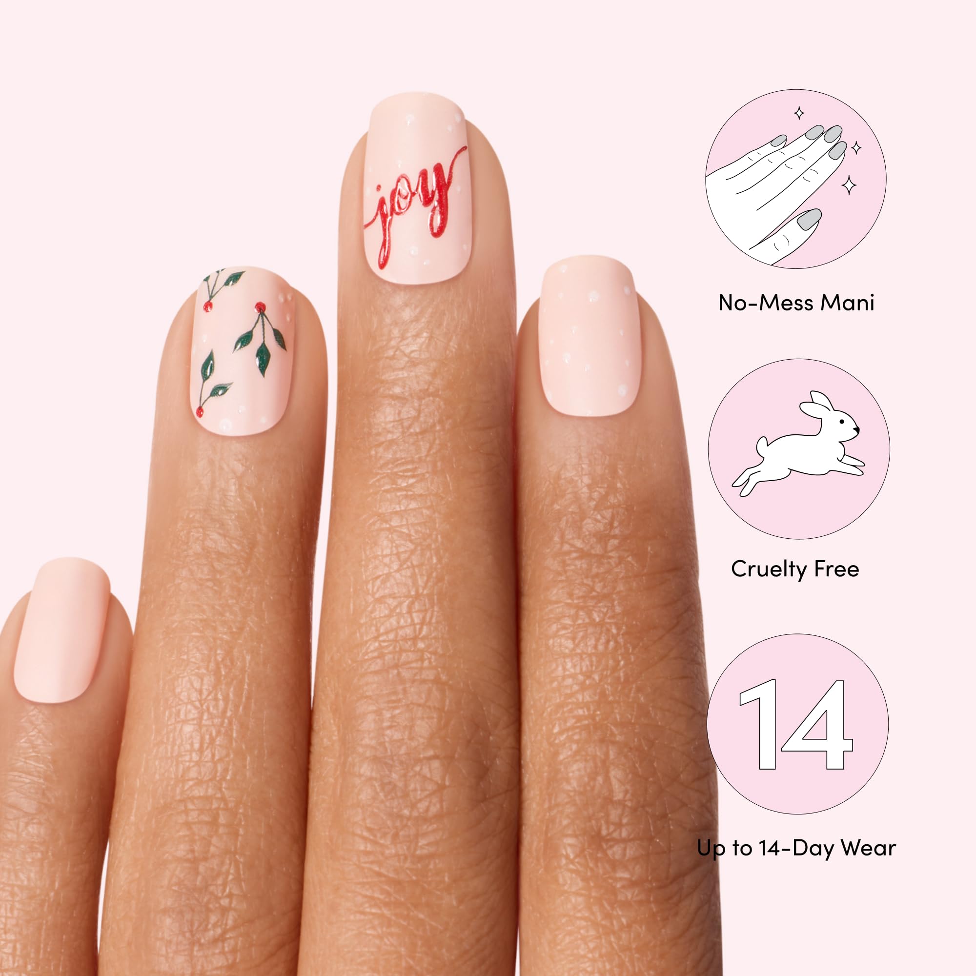 Dashing Diva Joy To The Girl prep pad and file included for precise shaping and adhesion