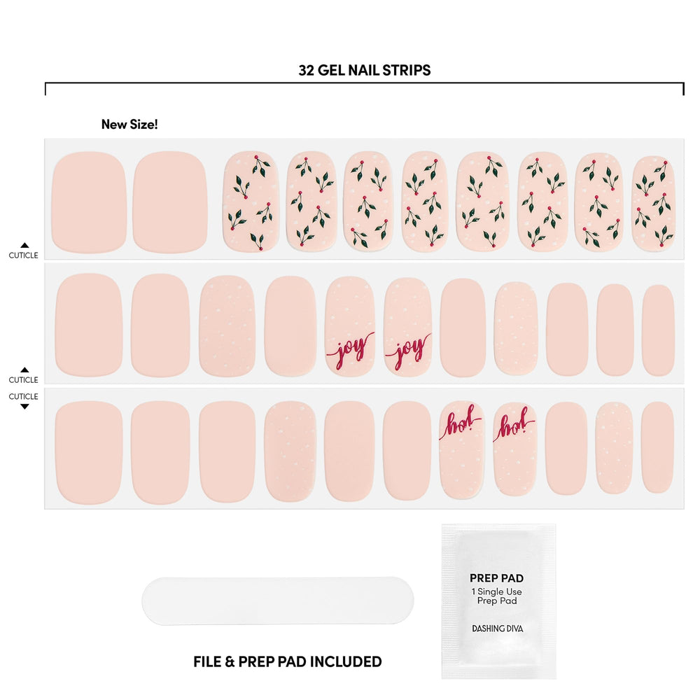 Dashing Diva Joy To The Girl matte nude peach gel strips deliver quick glam with no dry time