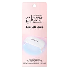 Dashing Diva Mini LED Nail Lamp with dome light for fast, even gel curing at home.