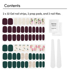 Dashing Diva gel strips on nails during application for a quick glossy mani.