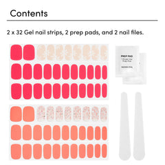 Dashing Diva nail-strip closeup highlighting glossy gel finish.
